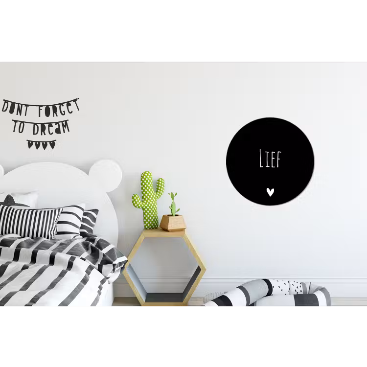 Wandcirkel - Aluminium - Spreuken - Lief - Quotes — 5