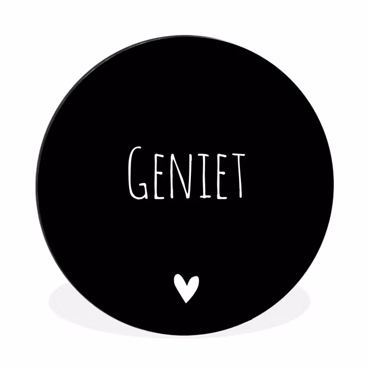 Wandcirkel - Aluminium - Spreuken - Quotes - Geniet — 1