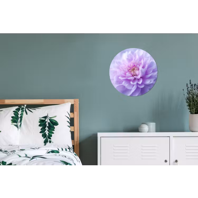 Wandcirkel - Aluminium - Paars - Dahlia - Dromerig — 4