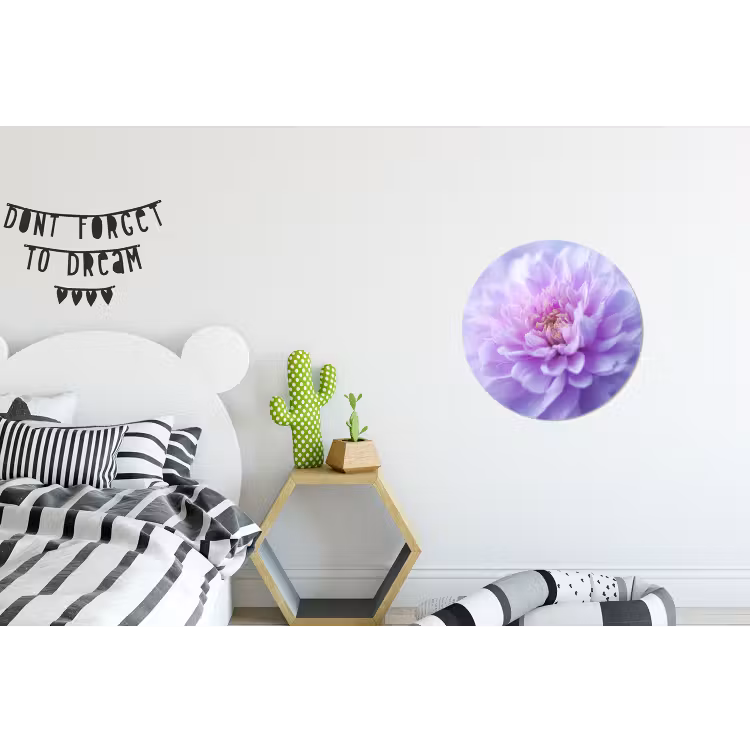 Wandcirkel - Aluminium - Paars - Dahlia - Dromerig — 5