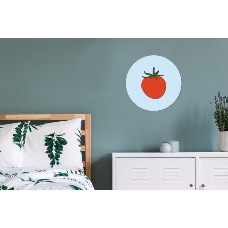 Wandcirkel - Aluminium - Rood - Tomaat - Groente — 4