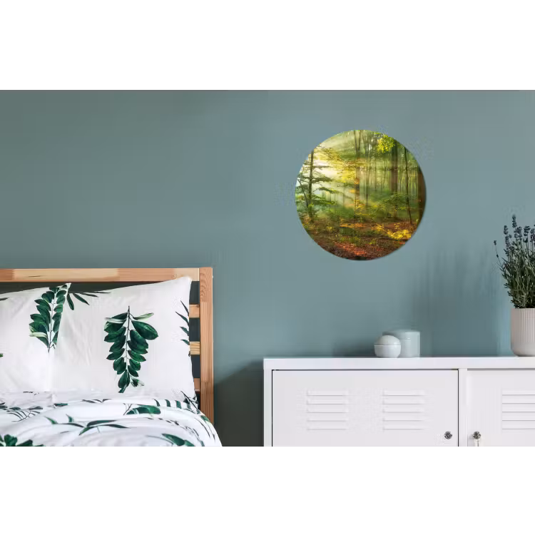 Wandcirkel - Aluminium - Zon - Bos - Bomen - Natuur - Herfst — 4