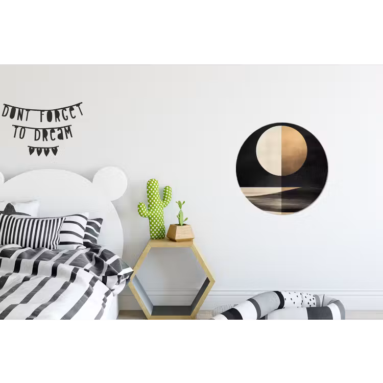 Wandcirkel - Aluminium - Maan - Cirkel - Goud — 5
