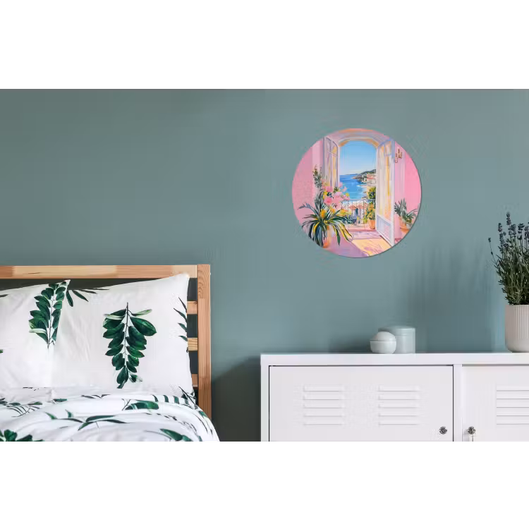 Wandcirkel - Aluminium - Roze - Buiten - Verf — 4