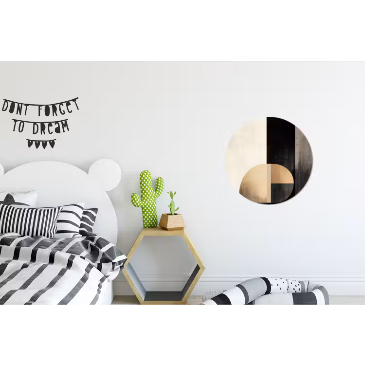 Wandcirkel - Aluminium - Vormen - Modern - Zwart — 5
