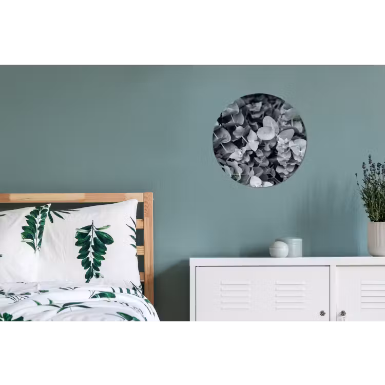 Wandcirkel - Aluminium - Natuur - Planten - Eucalyptus - Bladeren — 4