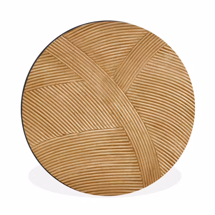 Wandcirkel - Aluminium - Structuur - Natuur - Kunst - Rotan — 1