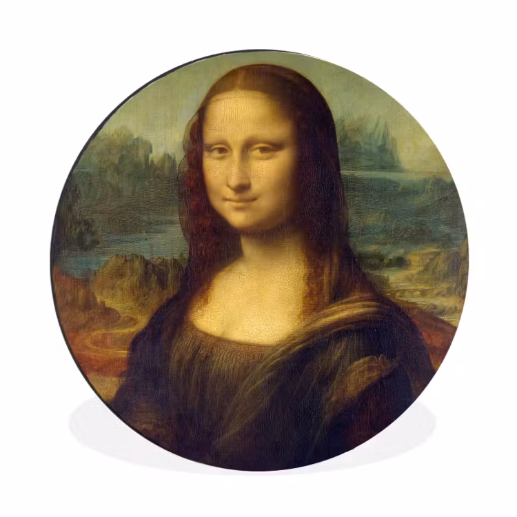 Wandcirkel - Aluminium - Mona Lisa - Leonardo da Vinci — 1