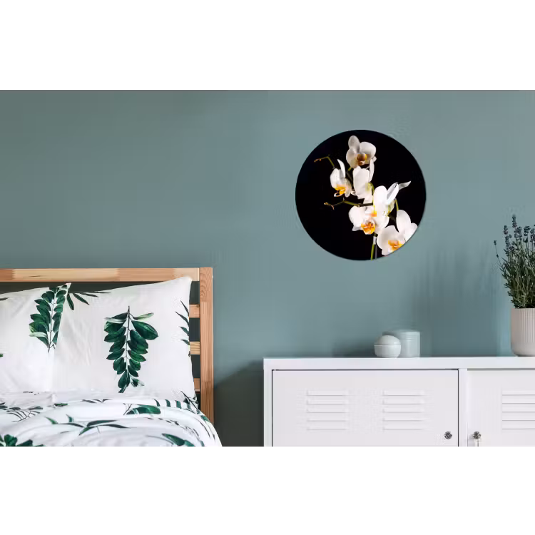 Wandcirkel - Aluminium - Orchidee - Bloemen - Planten - Botanisch — 4