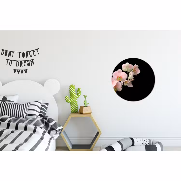 Wandcirkel - Aluminium - Orchidee - Bloemen - Roze - Stilleven - Flora — 5