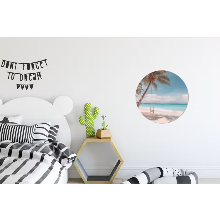 Wandcirkel - Aluminium - Palmboom - Schommel - Strand - Lucht — 5