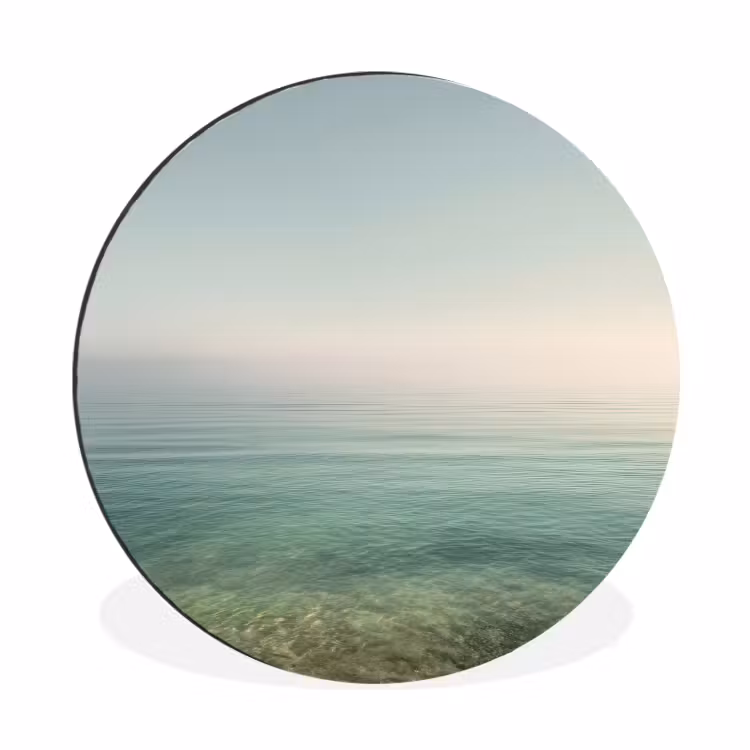 Wandcirkel - Aluminium - Zee - Horizon - Blauw - Mist — 1