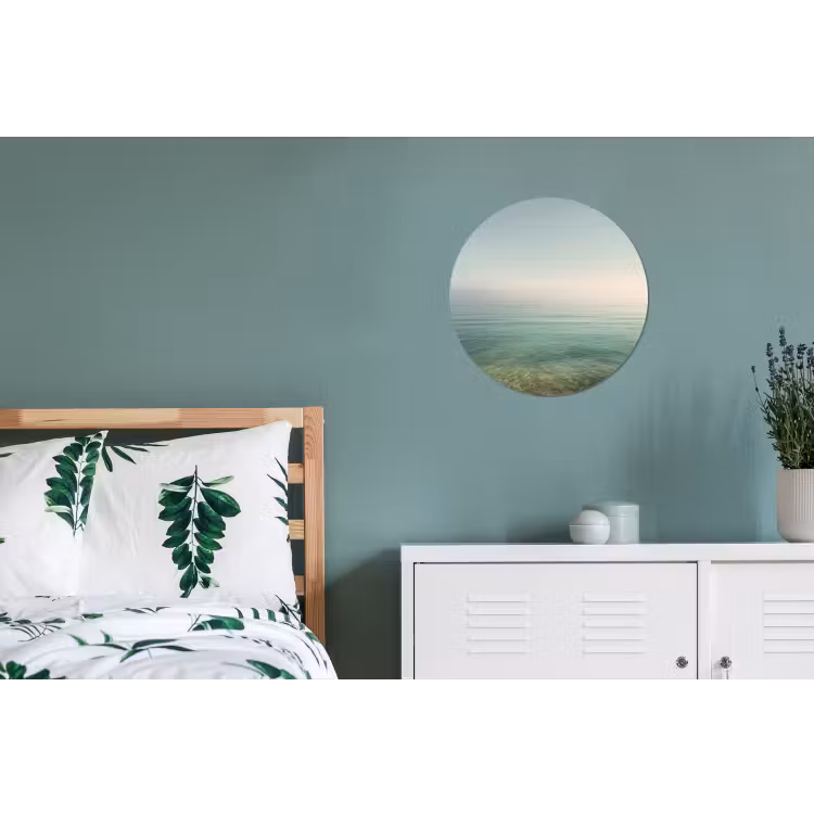 Wandcirkel - Aluminium - Zee - Horizon - Blauw - Mist — 4