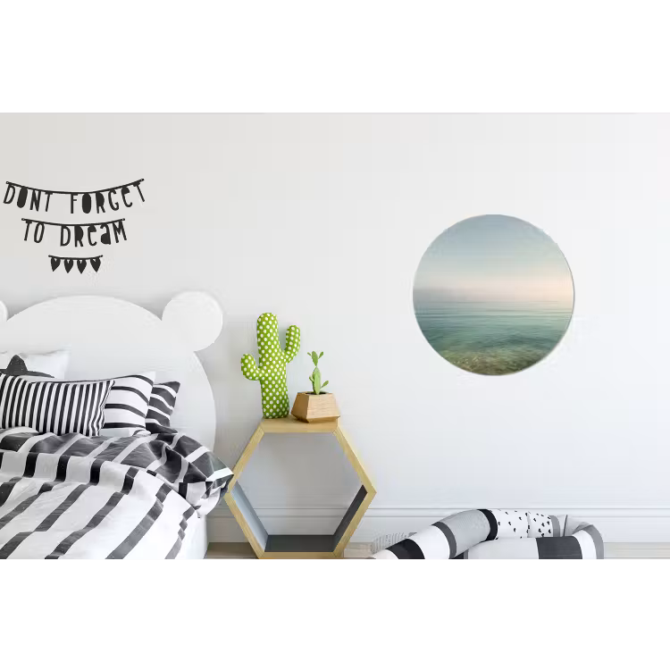 Wandcirkel - Aluminium - Zee - Horizon - Blauw - Mist — 5