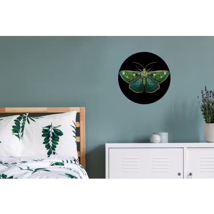 Wandcirkel - Aluminium - Mot - Levendig - Groen — 4