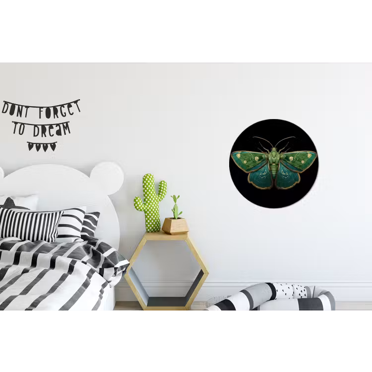 Wandcirkel - Aluminium - Mot - Levendig - Groen — 5