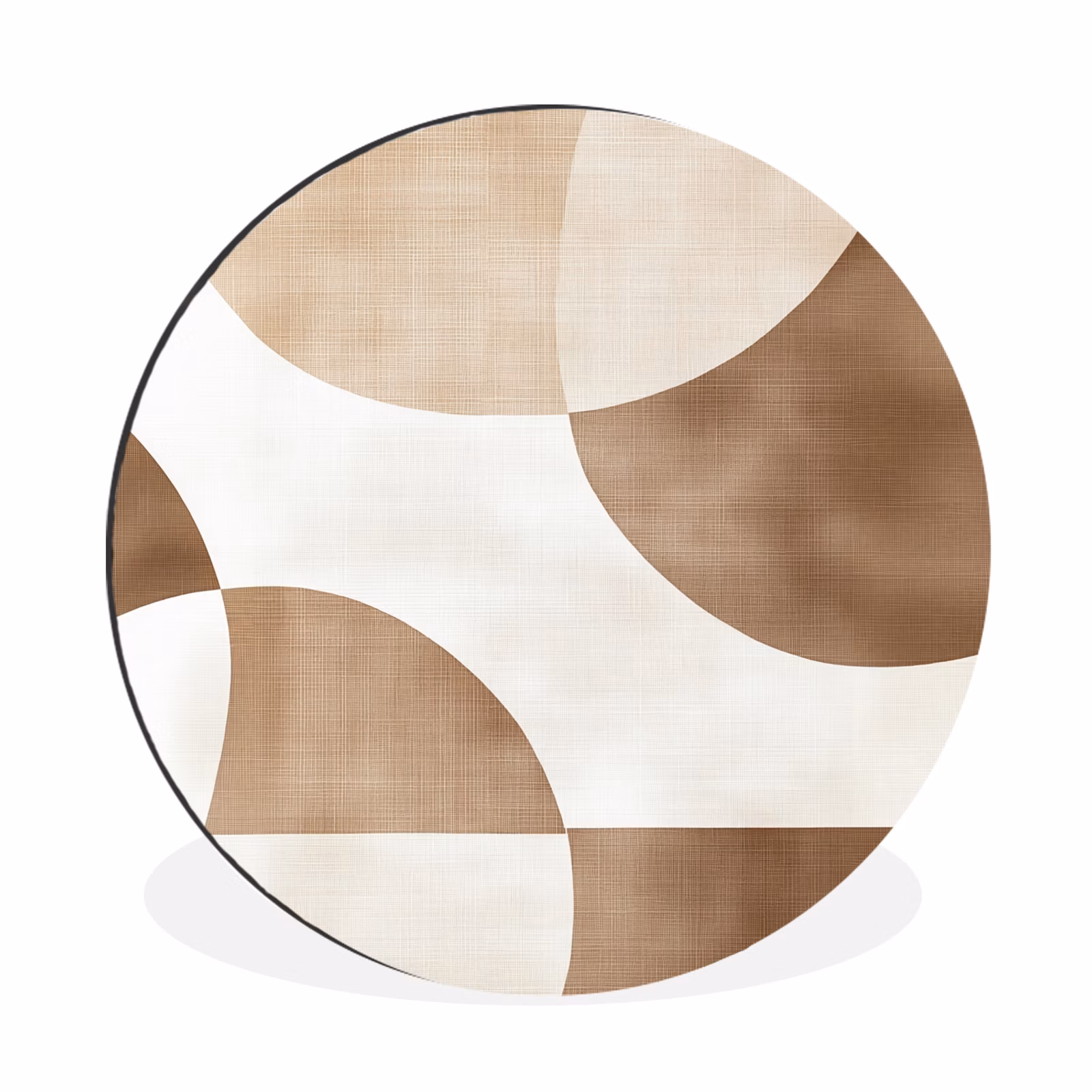 Wandcirkel - Aluminium - Snijdende cirkels - Overlappende vlakken — 1