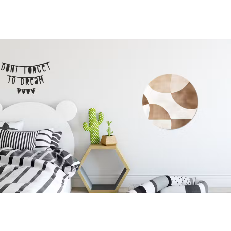 Wandcirkel - Aluminium - Snijdende cirkels - Overlappende vlakken — 5
