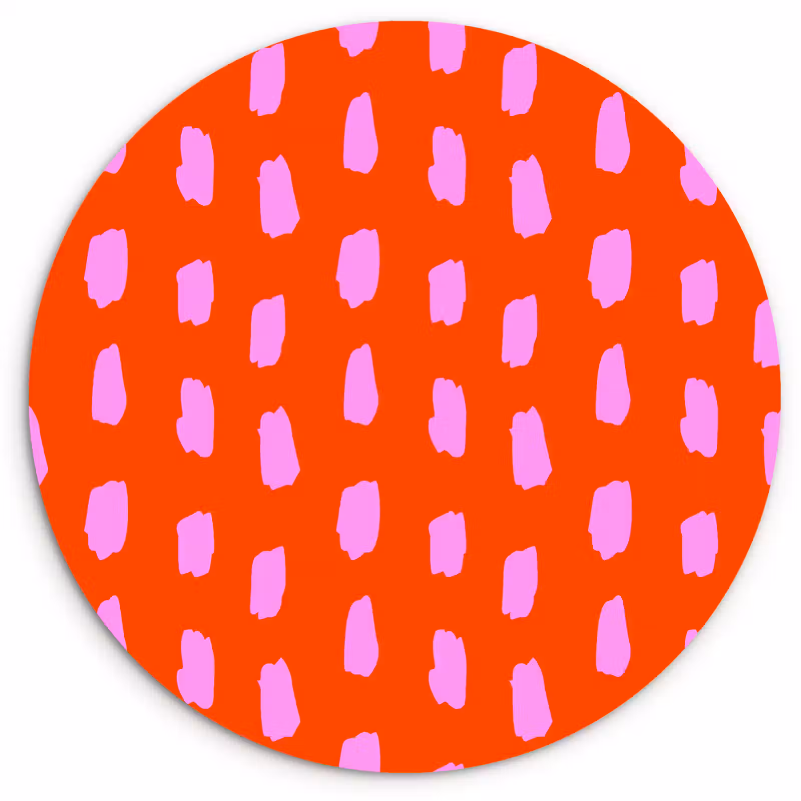Wandcirkel - Glas - Verf - Roze - Rood — 1