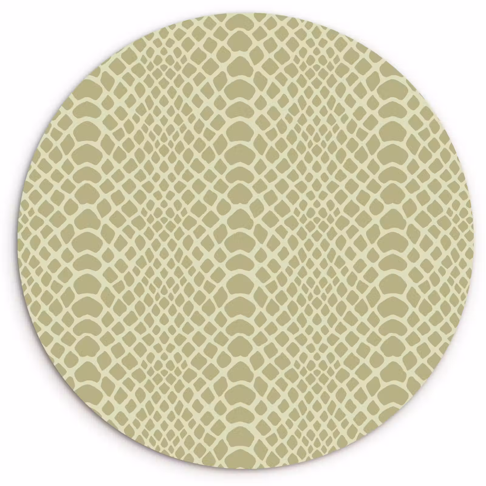 Wandcirkel - Glas - Groen - Patroon - Schubben — 1