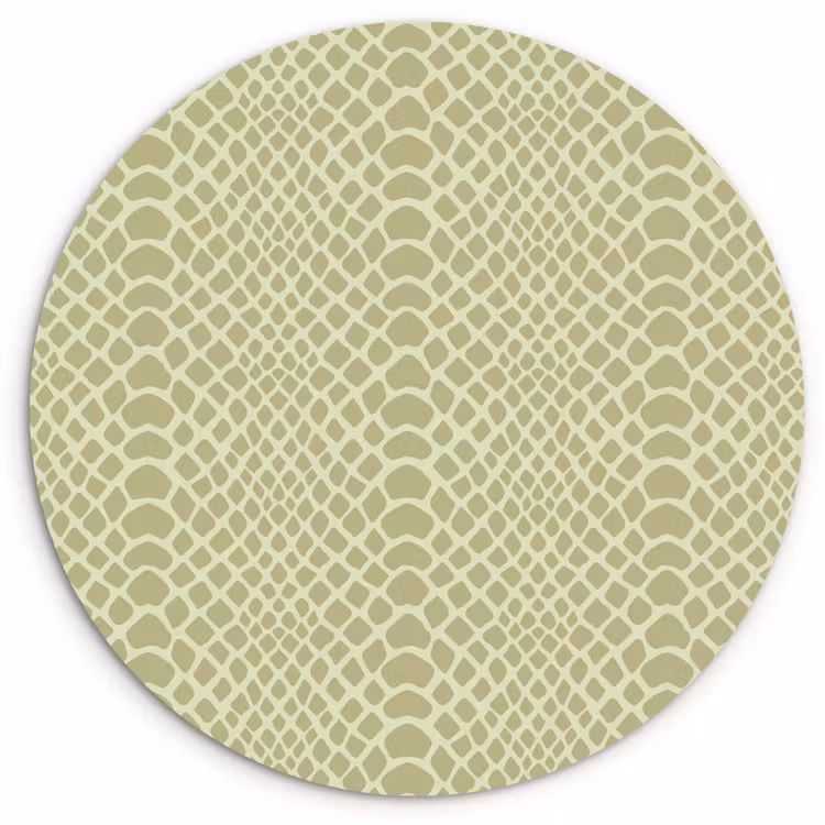 Wandcirkel - Glas - Groen - Patroon - Schubben — 1