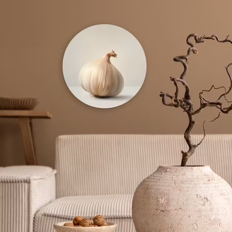Wandcirkel - Glas - Knoflook - Natuurlijk - Beige — 2