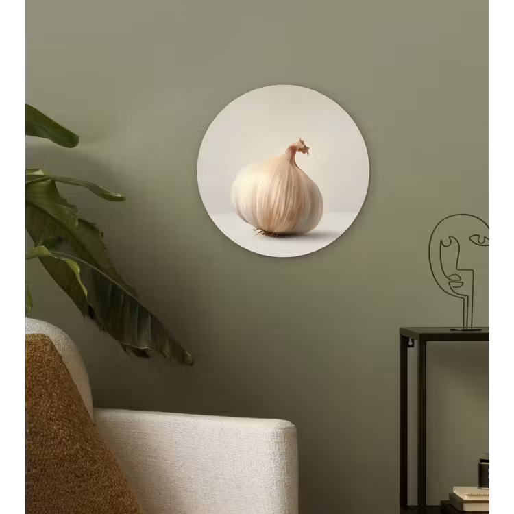 Wandcirkel - Glas - Knoflook - Natuurlijk - Beige — 3