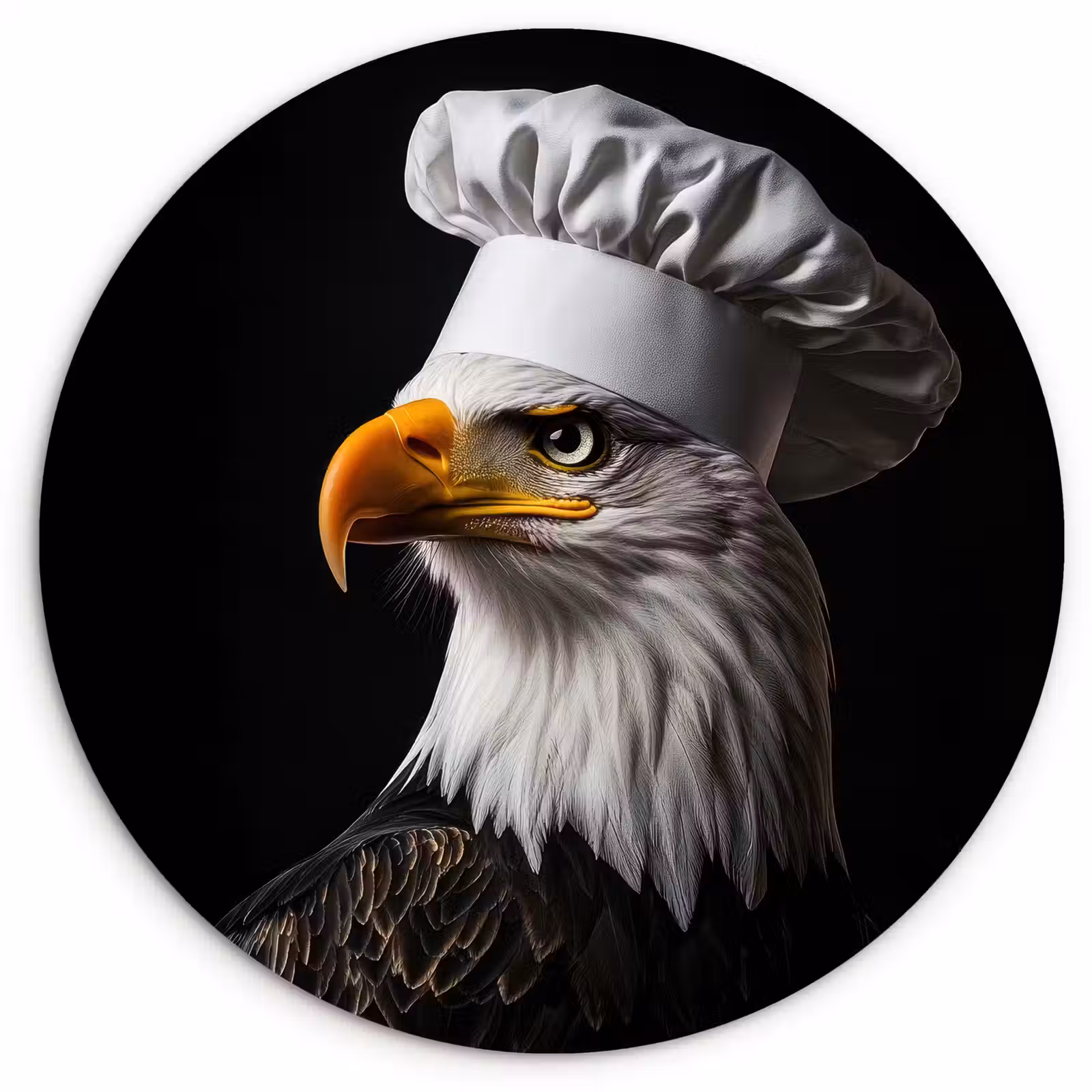 Wandcirkel - Glas - Arend -Amerika - Koksmuts - Vogel - Stoer — 1