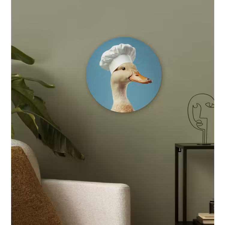 Wandcirkel - Glas - Eend - Koksmuts - Cute - Vogel — 3