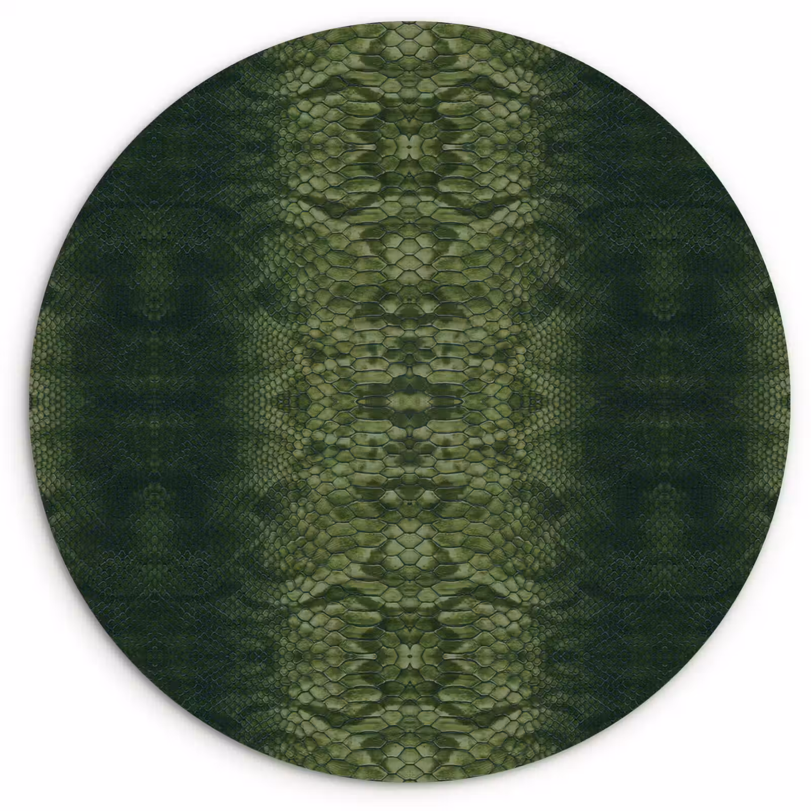 Wandcirkel - Glas - Slang - Boa - Groen — 1