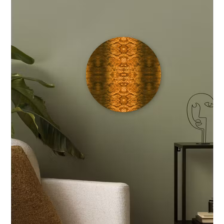 Wandcirkel - Glas - Slang - Boa - Amber — 3