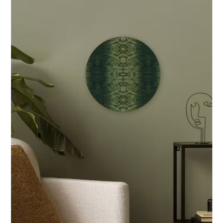 Wandcirkel - Glas - Slang - Boa - Groen — 3