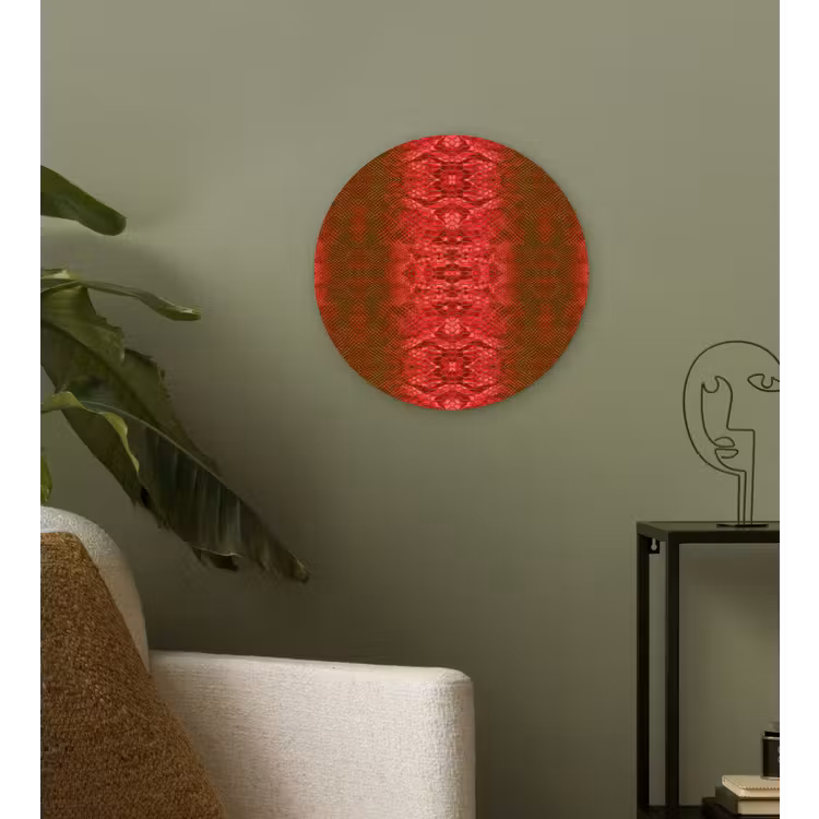 Wandcirkel - Glas - Slang - Boa - Rood -Groen — 3