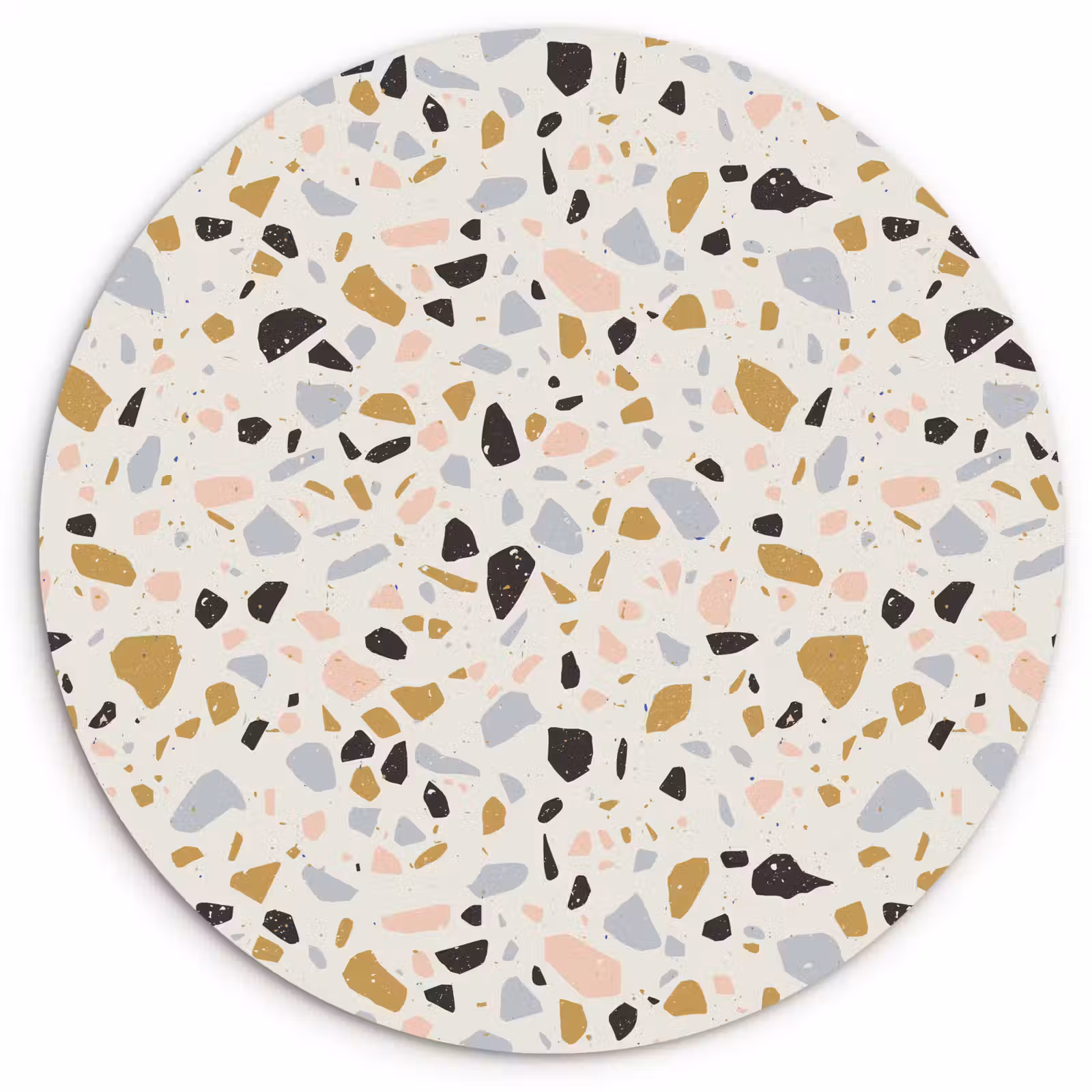 Wandcirkel - Glas - Terrazzo - Patroon - Neutraal - Zacht - Multi — 1