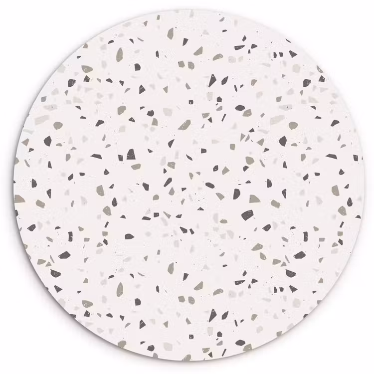 Wandcirkel - Glas - Terrazzo - Patroon - Créme — 1