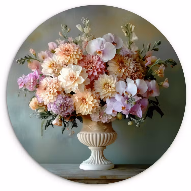 Wandcirkel - Glas - Orchidee - Boeket - Vaas - Bloemen — 1