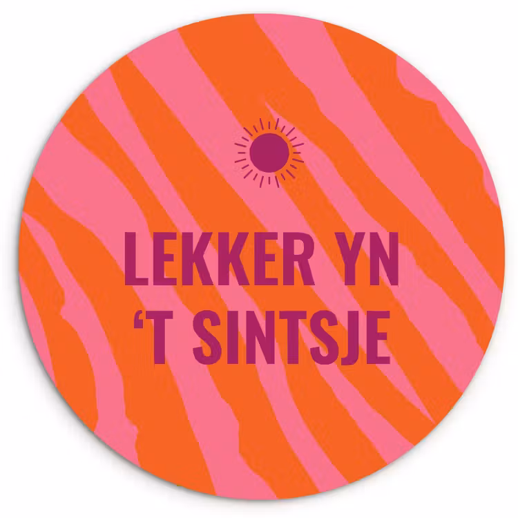 Wandcirkel - Glas - Quote - Zomer - Roze — 1