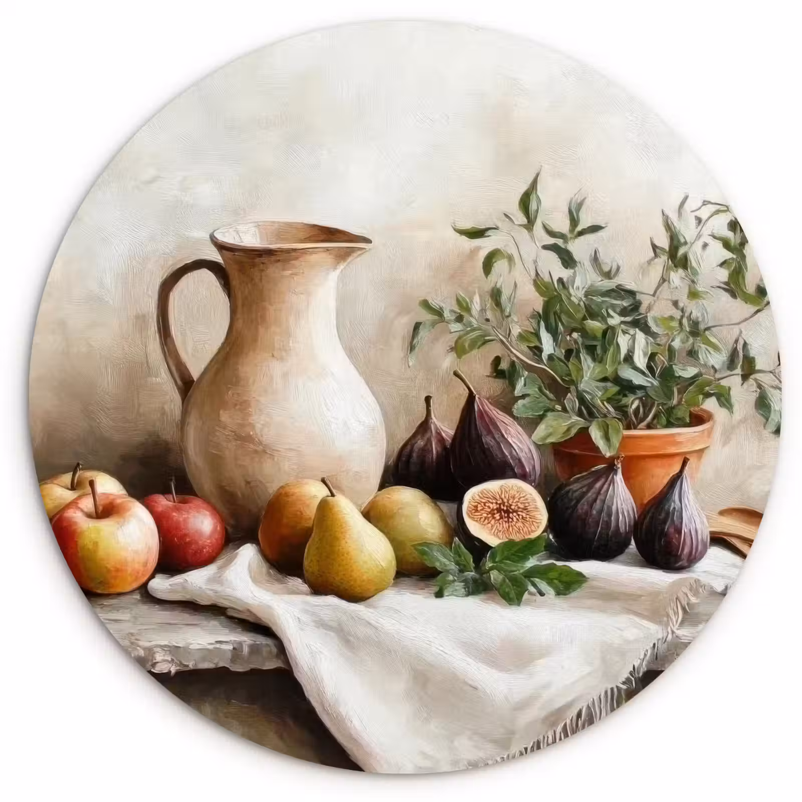 Wandcirkel - Glas - Fruit - Kruiden - Landelijk — 1