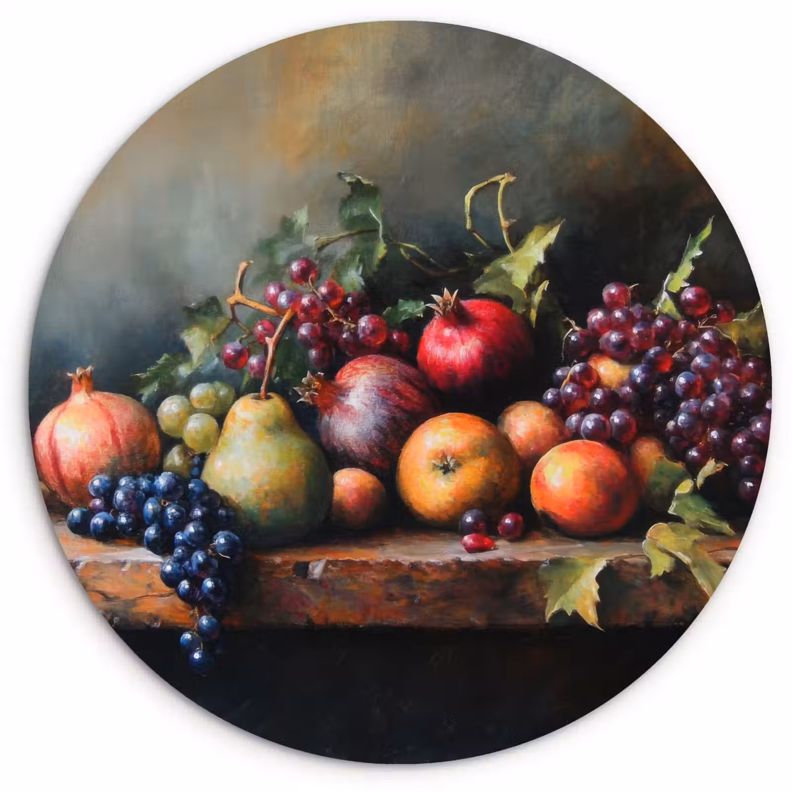 Wandcirkel - Glas - Rustiek - Stilleven - Fruit — 1