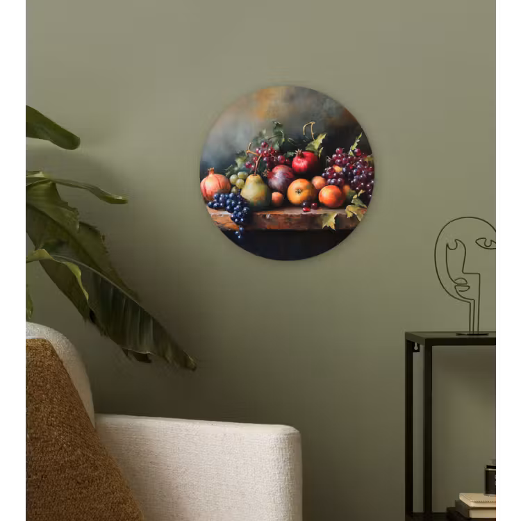 Wandcirkel - Glas - Rustiek - Stilleven - Fruit — 3