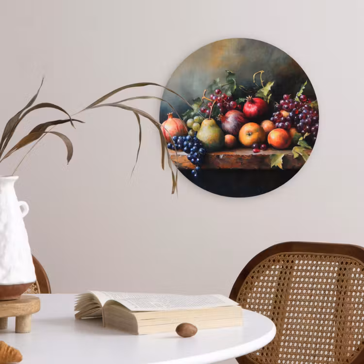 Wandcirkel - Glas - Rustiek - Stilleven - Fruit — 4