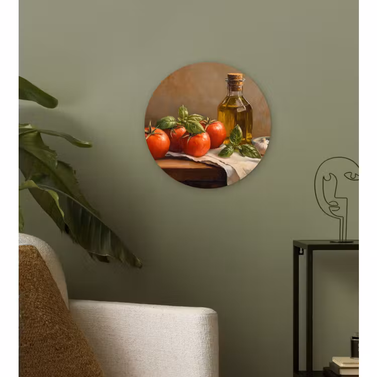 Wandcirkel - Glas - Tomaten - Olijfolie - Stilleven — 3