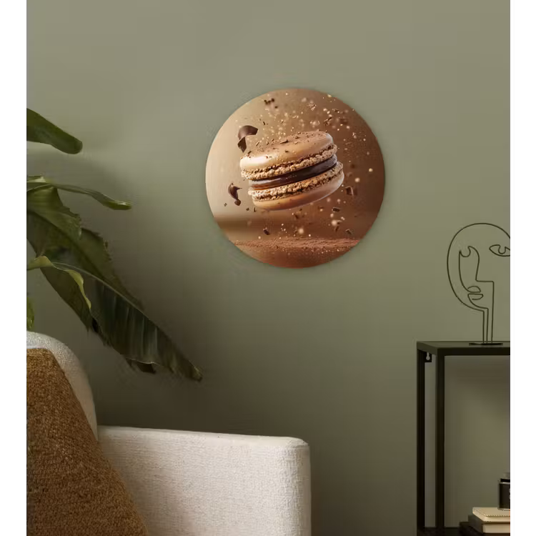 Wandcirkel - Glas - Chocolade - Macarons - Eten - Snoep — 3