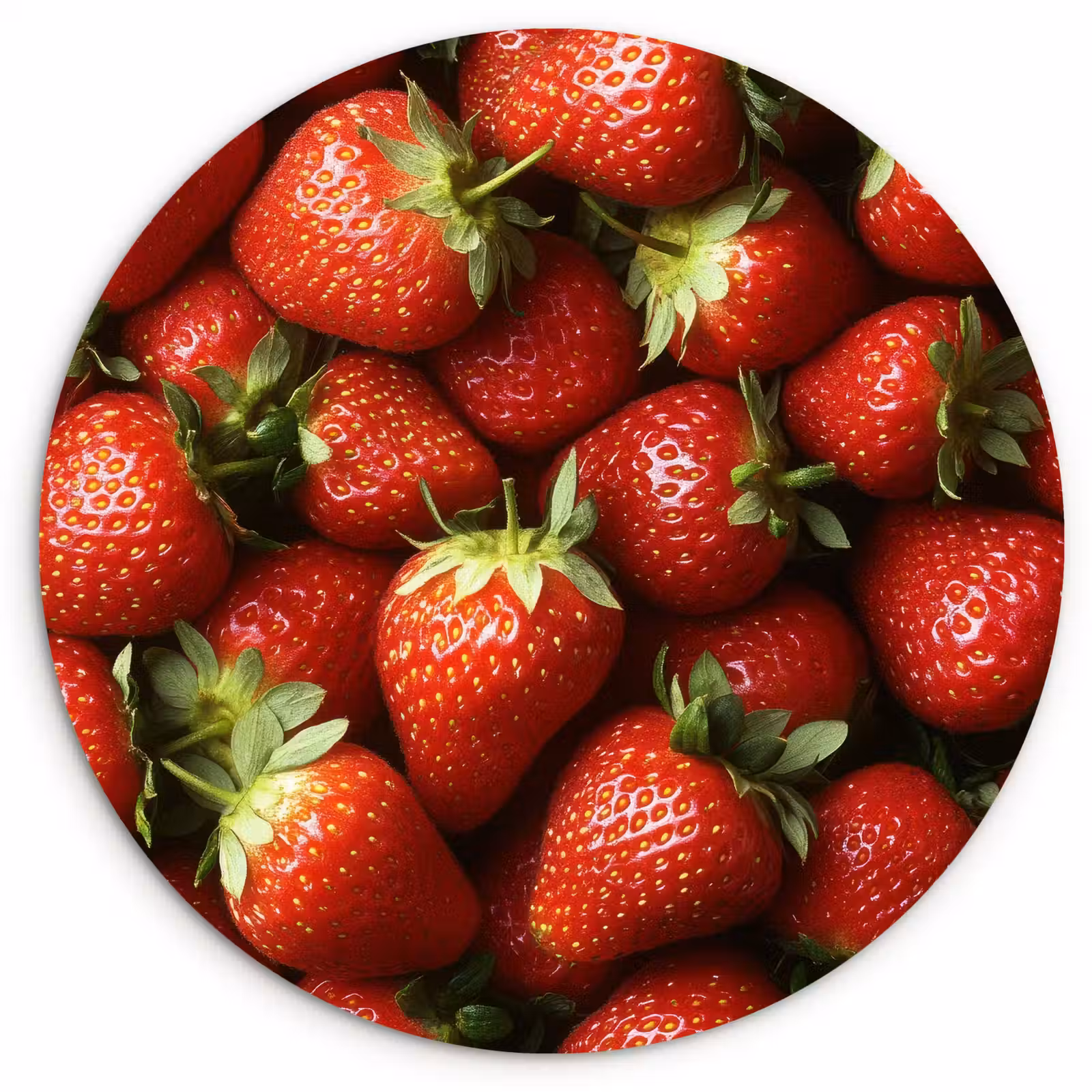 Wandcirkel - Glas - Aardbei - Fruit - Rood — 1