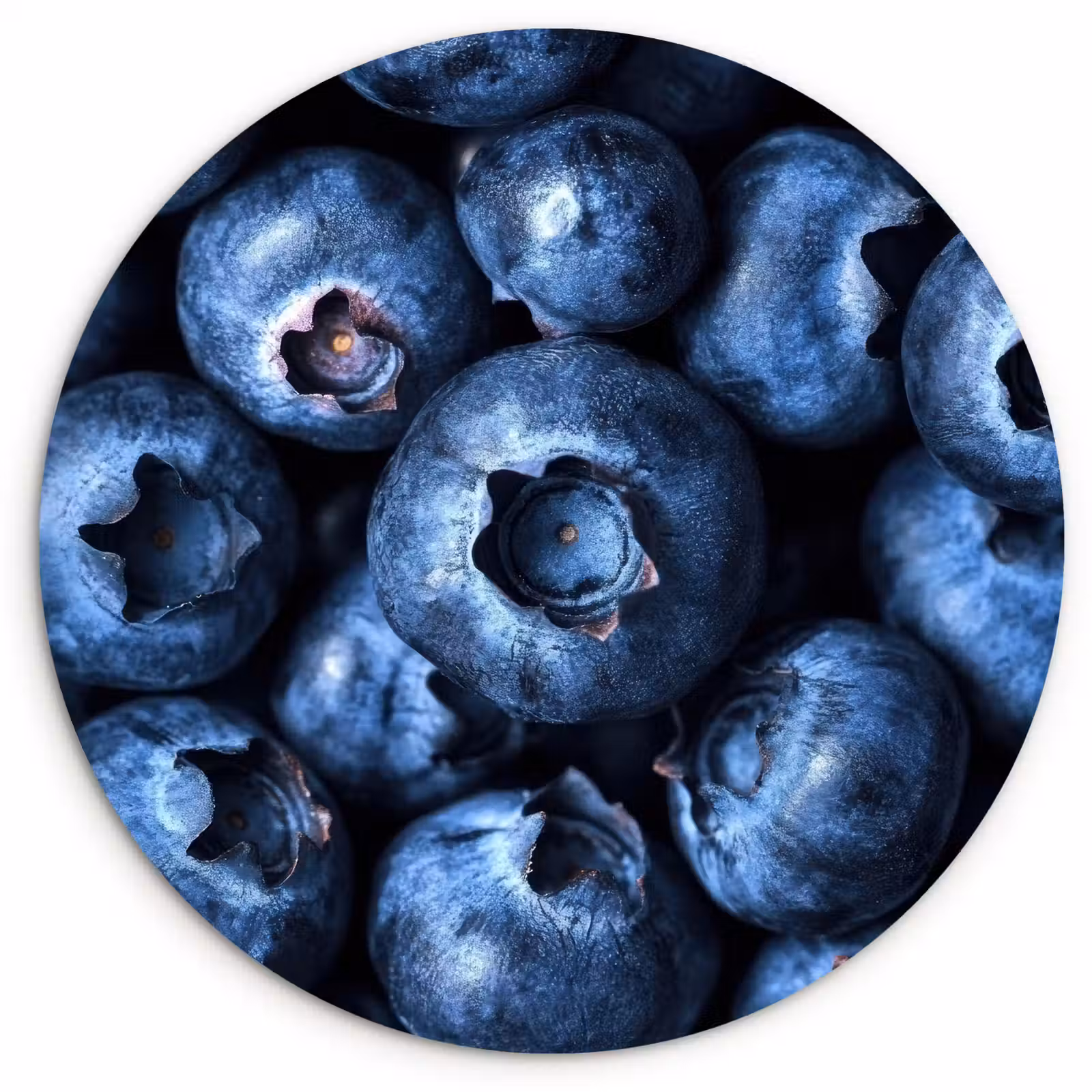 Wandcirkel - Glas - Bessen - Blauw - Fruit — 1