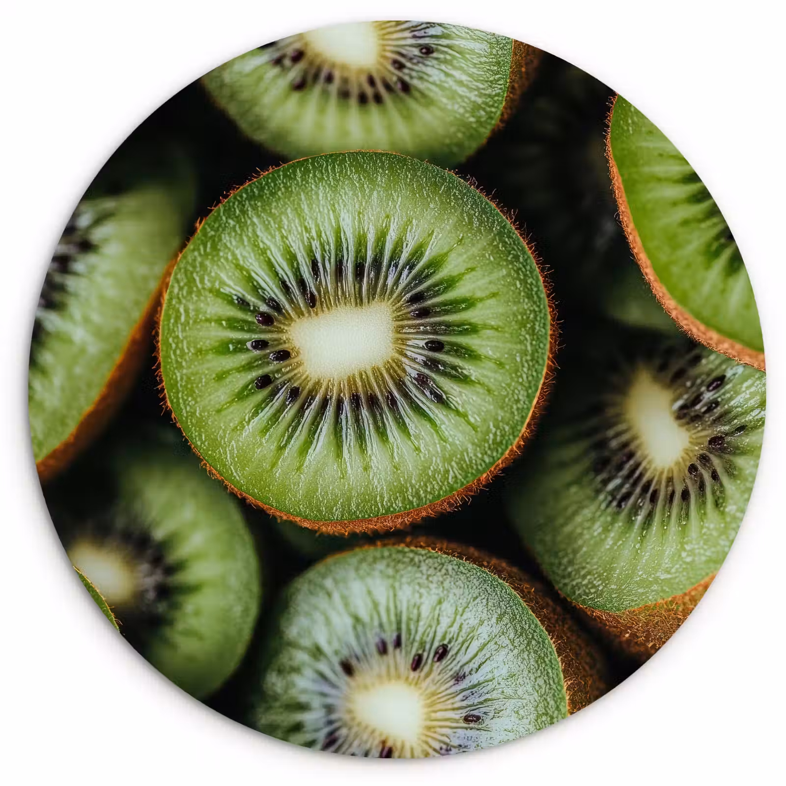 Wandcirkel - Glas - Kiwi - Fruit - Groen — 1