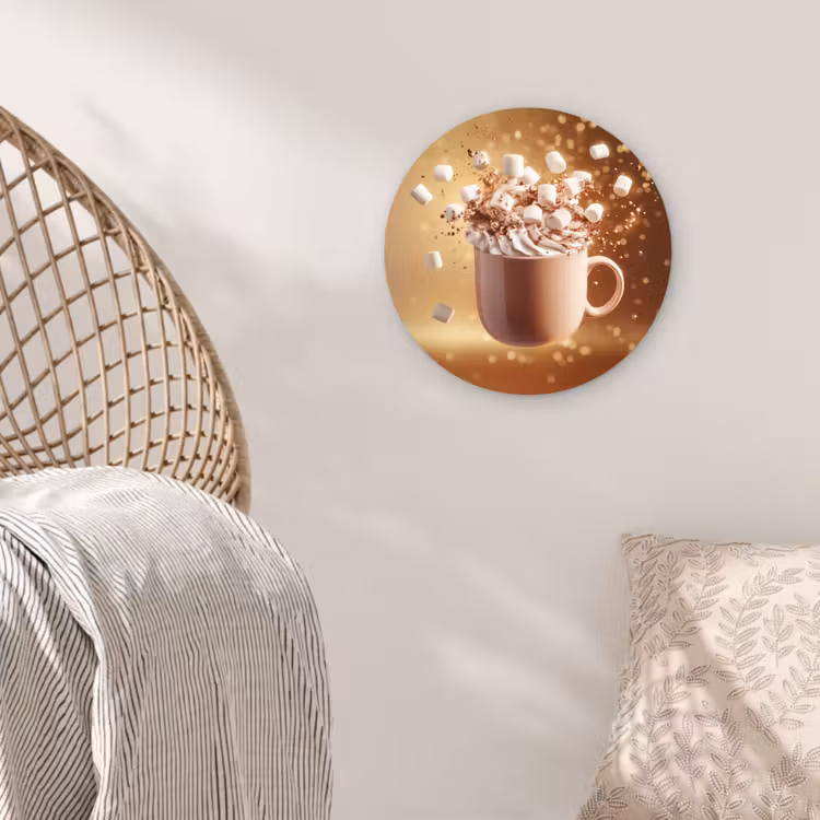 Wandcirkel - Glas - Chocomelk - Drinken - Warm - Bruin — 5