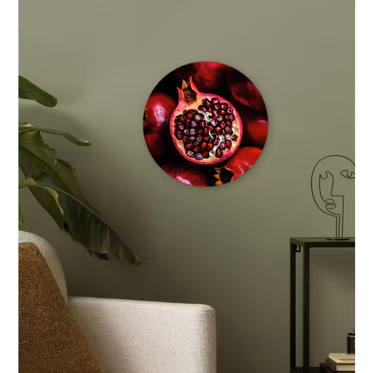 Wandcirkel - Glas - Granaatappel - Rood - Fruit — 3