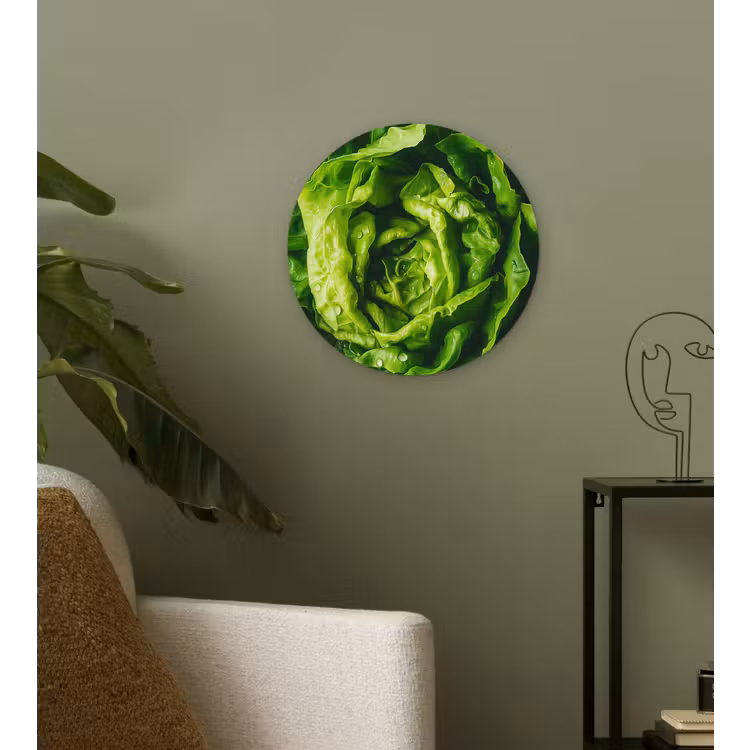 Wandcirkel - Glas - Groente - Sla - Groen — 3
