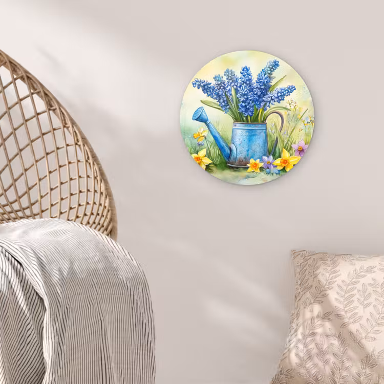 Wandcirkel - Glas - Gieter - Lavendel - Bloesems — 5
